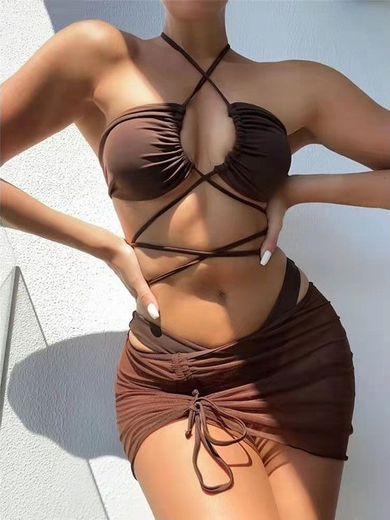 Damski strój kąpielowy bikini  – Swimsuit Bikini Ruched recenzja i cena