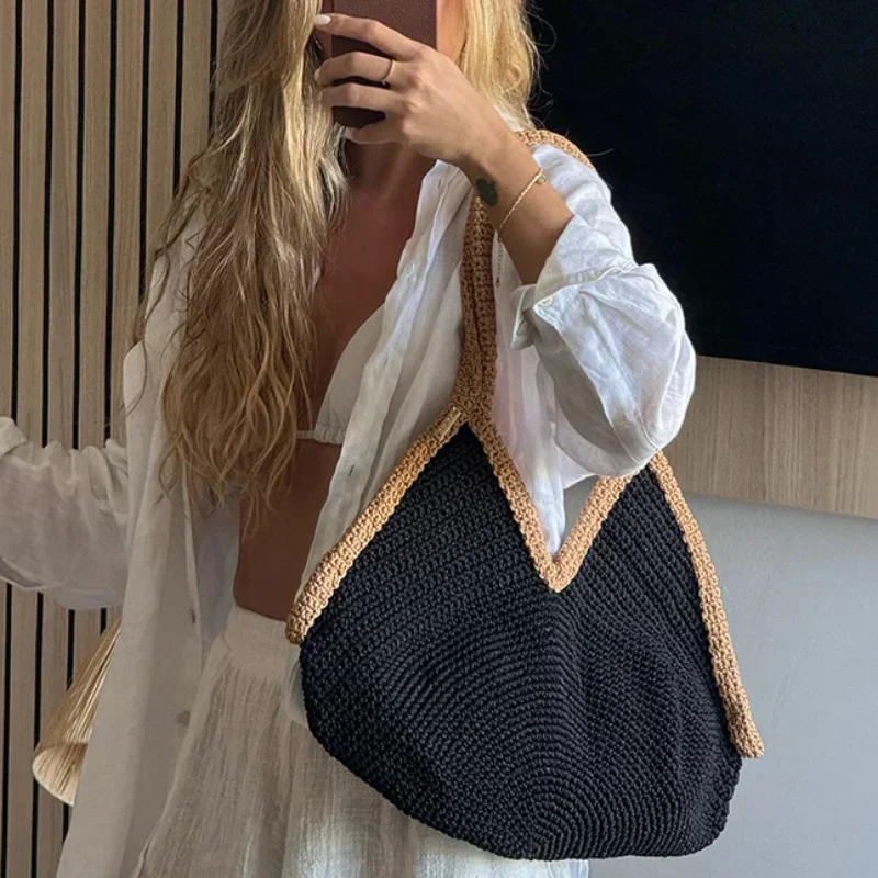 Letnia Nowa Ręcznie Tkana Torb – Crochet Bag Raffia recenzja i cena