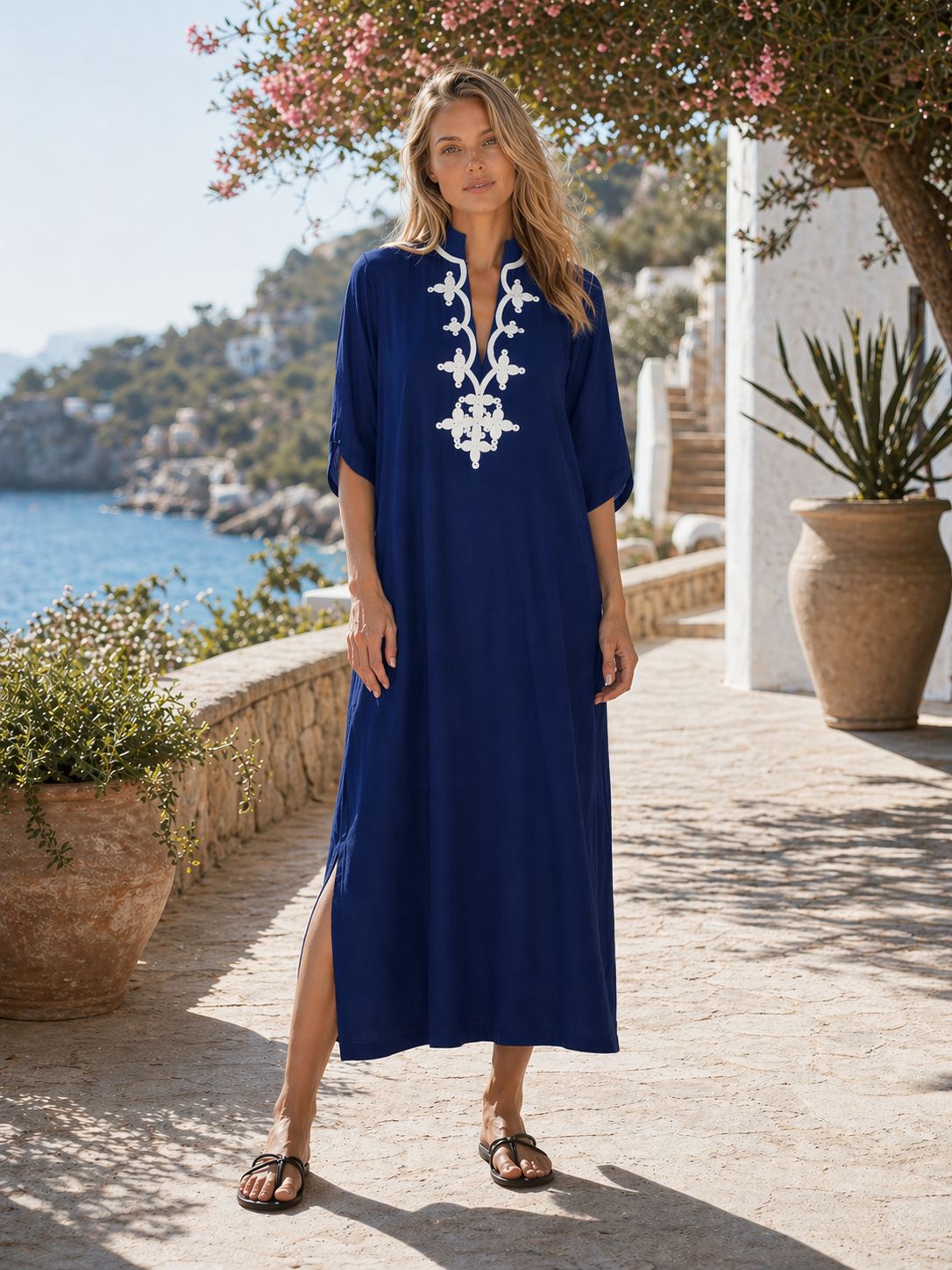 Sukienki kaftany damskie z haf – Cover Up Kaftan recenzja i cena
